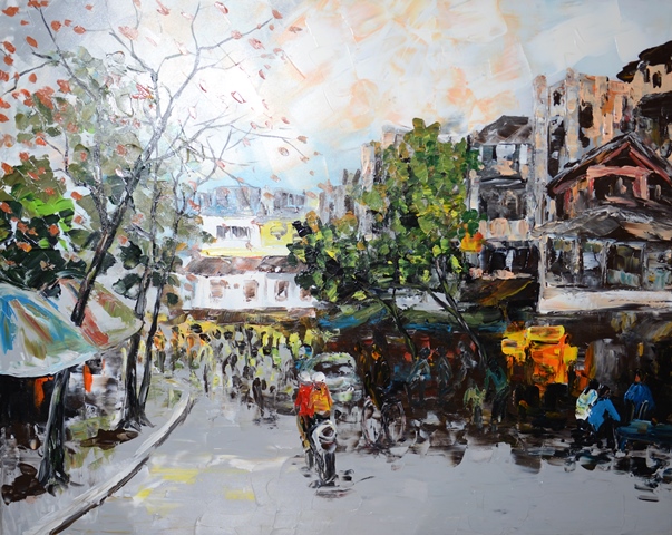 Tranh Sơn Dầu Phố